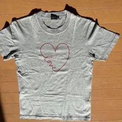 Paul Smith グレー Tシャツ S ハートプリント　コットンTシャツ
