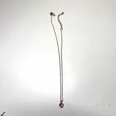 ピンクゴールドのハートネックレス