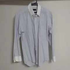 ストライプ長袖シャツ P.S.FA 形状記憶