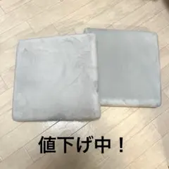 ライトグレークッション2個セット　カインズホームフロアクッション