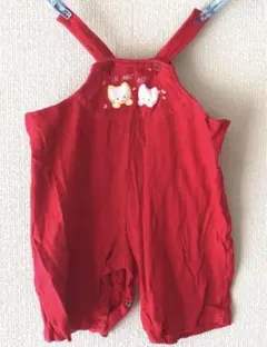 #YOKOHAMA LIL MUC 赤 オーバーオール 日本製 90