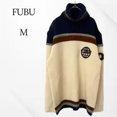 FUBU セーター　タートルネック　M ウール混　90s レア　希少　肉厚　厚手のサムネイル