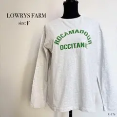 ☆美品☆ LOWRYS FARM グレー 長袖 Tシャツ Fサイズ