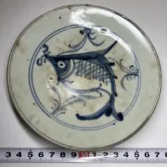 無庵 綿貫宏介 絵皿 藍色 鳥 太陽 模様入り - メルカリ