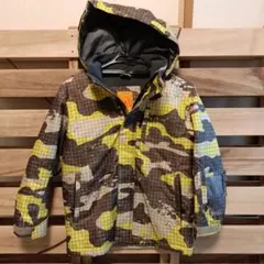 子ども用スノーボードウェア上下セット 130サイズ カモフラージュ