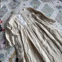 TSUHARU sm2 リネン100% 刺繍 レース　ロングワンピース