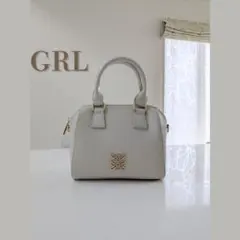 【美品】GRL 2wayバック♦️ホワイト✕ゴールド