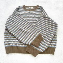 《最終値下》RYKA RADO ボーダー柄長袖ニットセーター