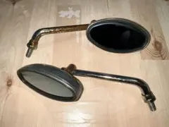 デイトナ DAYTONA ビットオーバルミラー 8mm クロームメッキ/ブルーのサムネイル