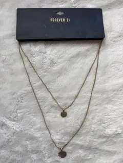FOREVER 21 2連コインネックレス ゴールド