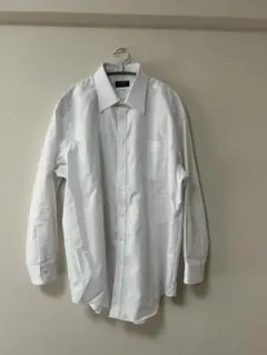 ホワイト 長袖 フォーマルシャツ