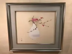 木田安彦「五重塔」木版画 1989年 直筆サイン・落款入り 額縁入り 京都