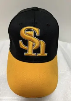 ソフトバンク　刺繍ロゴキャップ 黒・黄色