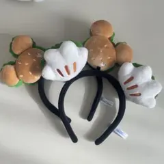 ディズニー／カチューシャ2個セット ハンバーガー&パオバーガーSET