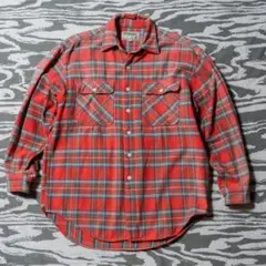 90s Wrangler ラングラー グッドフェード チェック ヘビーネルシャツ