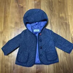 ★値下げ★familiar キルティングジャケット ネイビー　紺　80