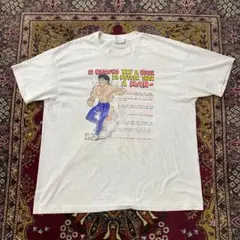 90s USA製 シングルステッチ ビール メッセージ アート グッドプリントTのサムネイル