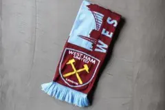 ウェストハム サッカー マフラー　新品未使用 欧州製