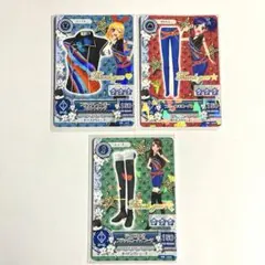 アイカツカード ブラックコーデ 星宮いちご 霧矢あおい 紫吹蘭