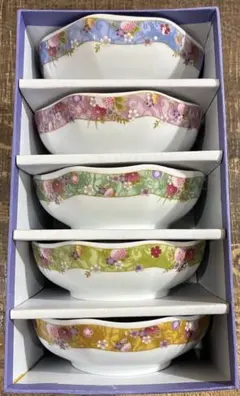 ③ 彩華友禅 小鉢揃 5枚セット 食器のサムネイル