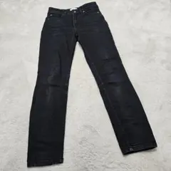 エイチアンドエム/H&M ストレッチ ストレート デニム【S】ブラック