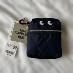 【新品】ユニクロ　アニヤハインドマーチ　パッカブルバッグ　ネイビー紺　エコバッグ