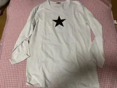 E.YAZAWA ホワイト Tシャツ XL 黒い星