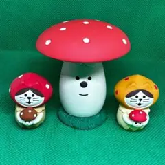 デコレ　コンコンブル　パラソルきのこ＆ねこずきんきのこペア　送料無料