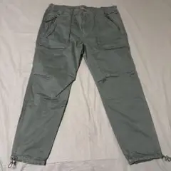 Abercrombie&Fitch スリムストレートパンツ モスグリーン