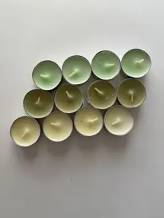 IKEAグリーンアップルキャンドル 12個セット