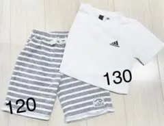 アディダス白Tシャツ半袖&短パン　サーフィンや海、アウトドアで　まとめ売り