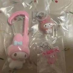 カラフルカラビナマスコットチャーム ゆるっとめじるしアクセサリー