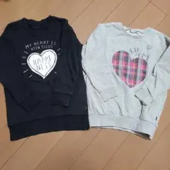 ベルメゾン女の子 長袖トレーナー 120 まとめ売り ハート柄