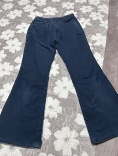 ネイビー ブーツカットコーデュロイパンツ