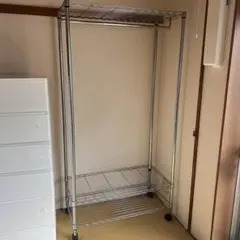 【11/16.11/18引取り限定】キャスター付きハンガーラック