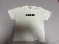 adidas アディダス ロゴ Tシャツ 白 ホワイト Lサイズ 半袖 メンズ