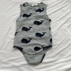 Kids_Baby クジラ柄ロンパース 6-9ヶ月