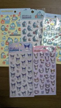 ダイソー ぷくっとシール ハンギョドン クロミ 5枚セット サンリオ