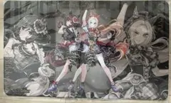 【未使用】スレイベンの守護者、サリア　ステッチ加工　プレイマット　サインド 未使用】スレイベンの守護者、サリア ステッチ加工 プレイマット