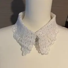 つけ襟　レース　白　アクセサリー