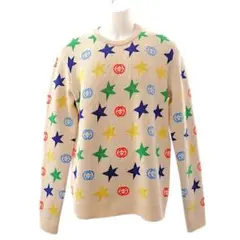 【GUCCI】スタープリント ウールニットセーター 21AW M ウールのサムネイル