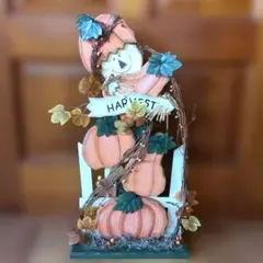 ハロウィン パンプキン かぼちゃ 木製 置物 インテリア
