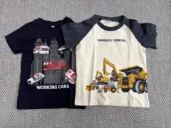 キッズ110センチ　Tシャツ2枚　半ズボンセット