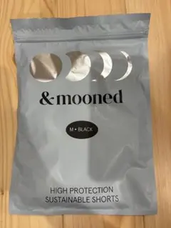 &mooned ブラック Mサイズ 吸水ショーツ