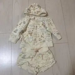 ジェラートピケ　パーカー　パンツ　セットアップ　70〜80cm