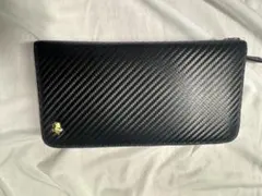 BISON DENIM メンズ 牛本革 長財布 黒 カード30枚以上収納可