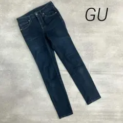 ジーユー gu スキニーデニムパンツ ストレッチ 細身 美脚 シンプル 定番 S