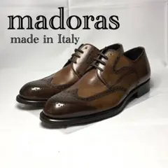 未使用☆マドラス☆革靴☆イタリア製☆ブラウン☆本革☆ウイングチップ☆300