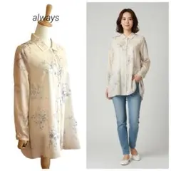 【always】 フレア チュニック丈ブラウスのサムネイル