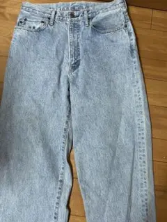 FTCブルーデニムストレートパンツ